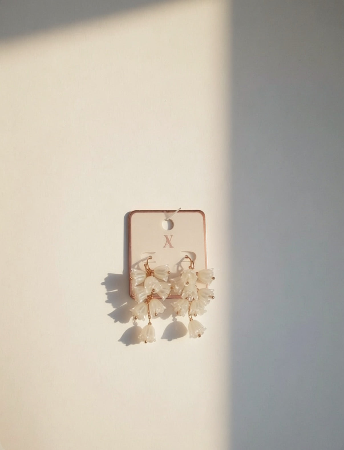 Pearl Flower Dangle Earrings