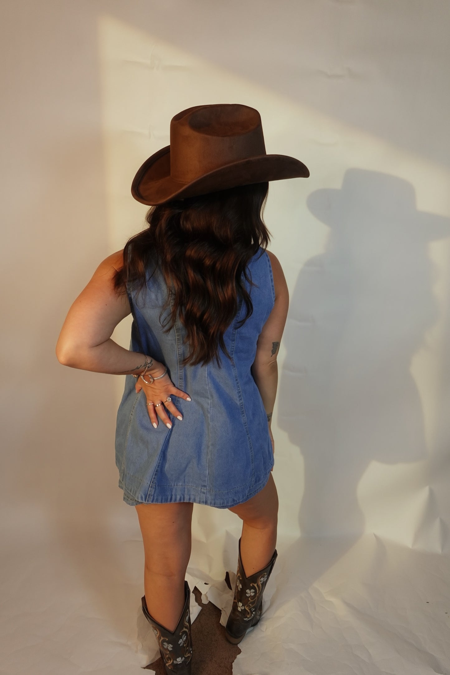 Women's Summer Casual Sleeveless Denim Top and Shorts Set