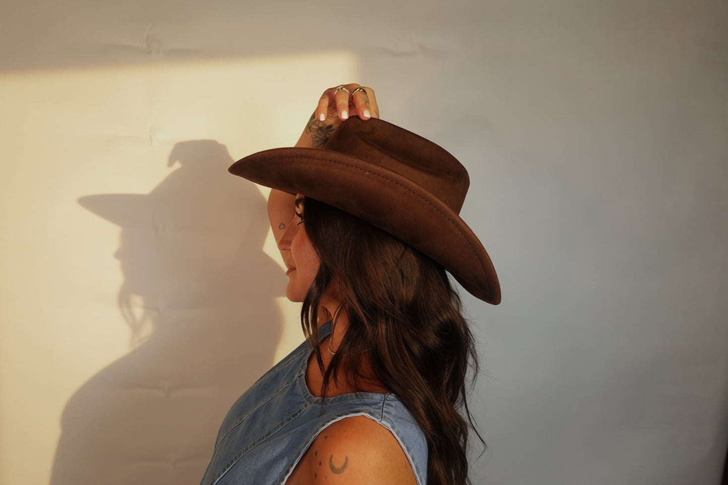 Suede Feel Multi Color Western Cowboy Hat
