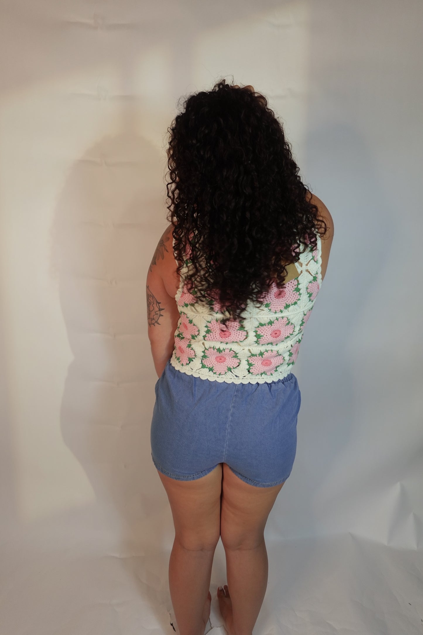 Floral Crochet Tank Top